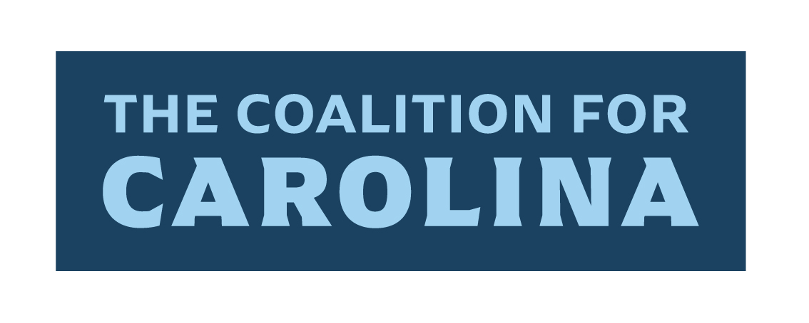 Coalition for Carolina blue on blue logo